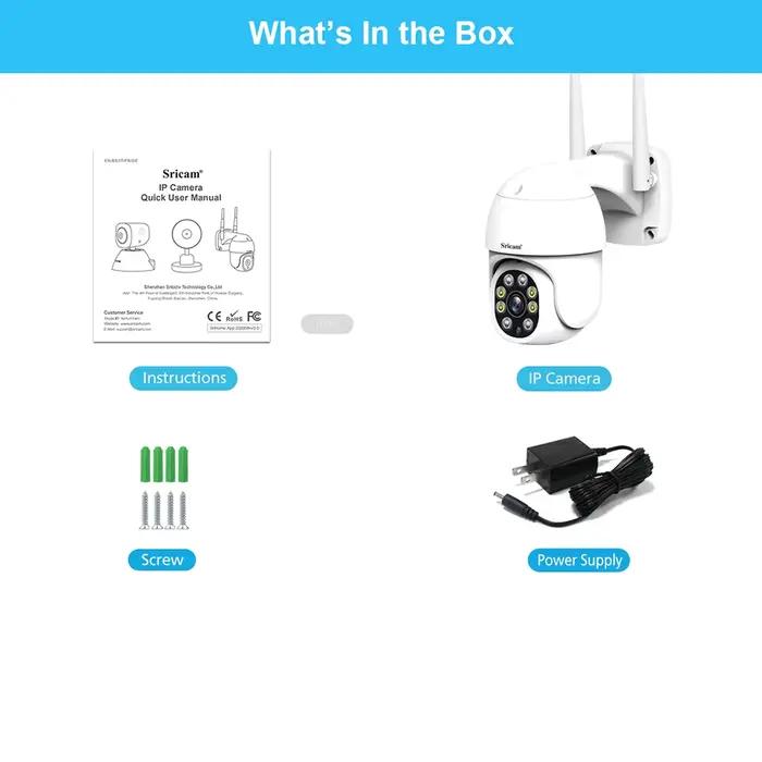 Sricam-Caméra de surveillance extérieure IP WiFi HD 2