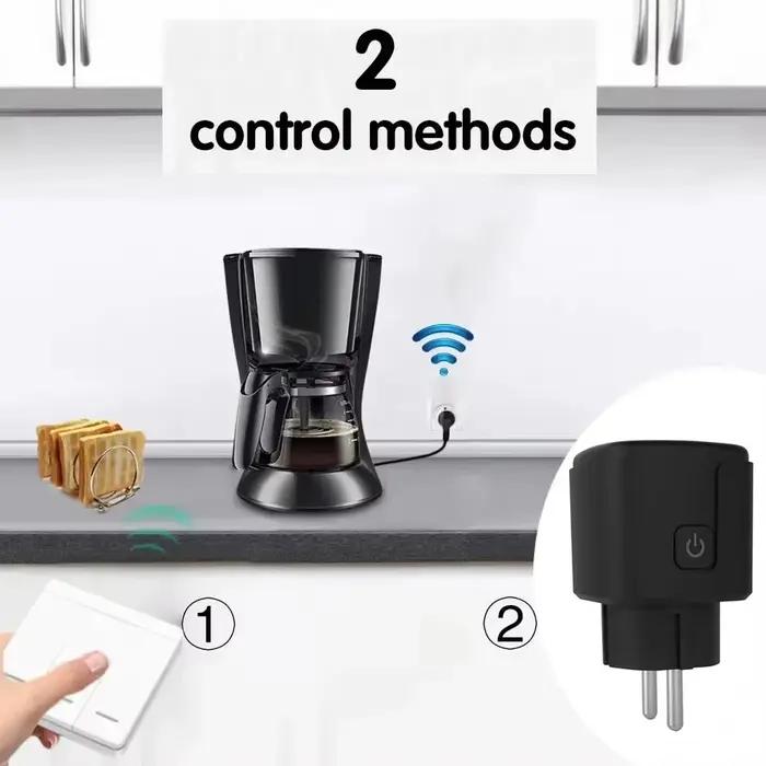 Prise de courant intelligente sans fil avec télécommande 220V 4000W 16A