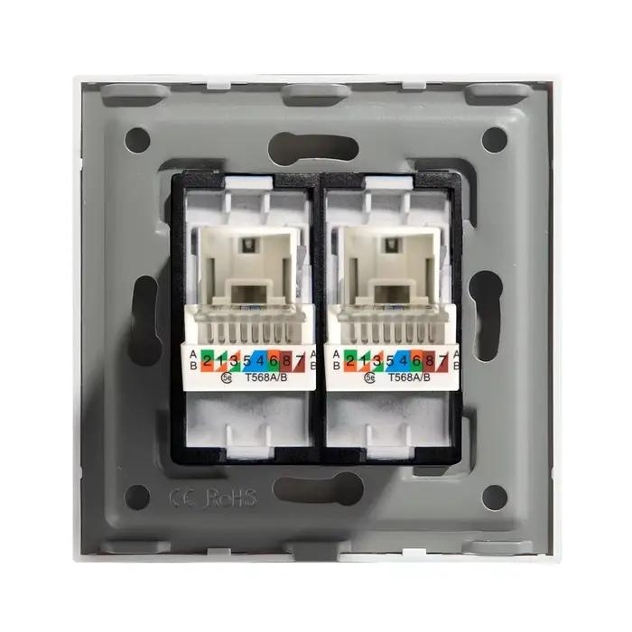 BSEED double prises Internet CAT6 prise murale