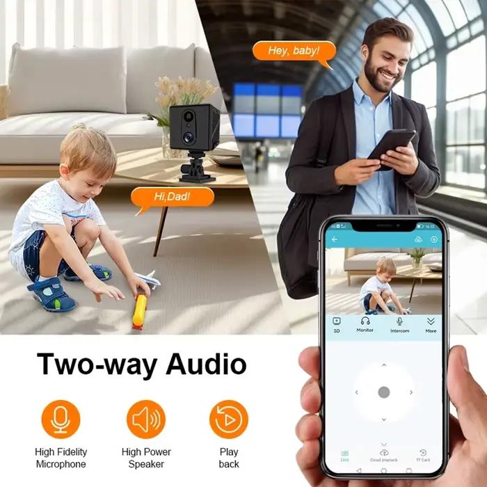 Mini caméra 5MP 4G avec carte SIM