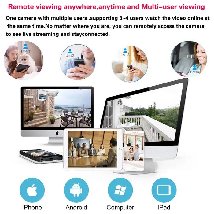 Tuya-Caméra de surveillance intérieure IP POE HD 6MP/5MP
