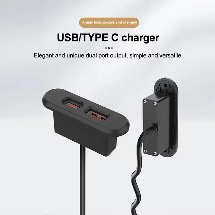 Table prises de courant cachées USB + prise type-c alimentation intégrée