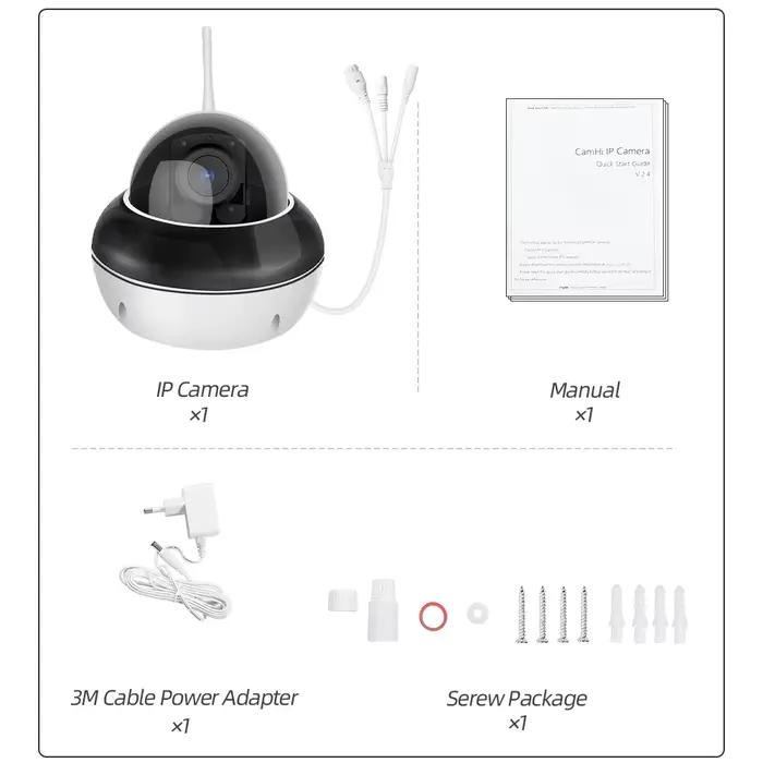 Caméra dôme PTZ suivi humanoïde 4K 8MP HD WiFi