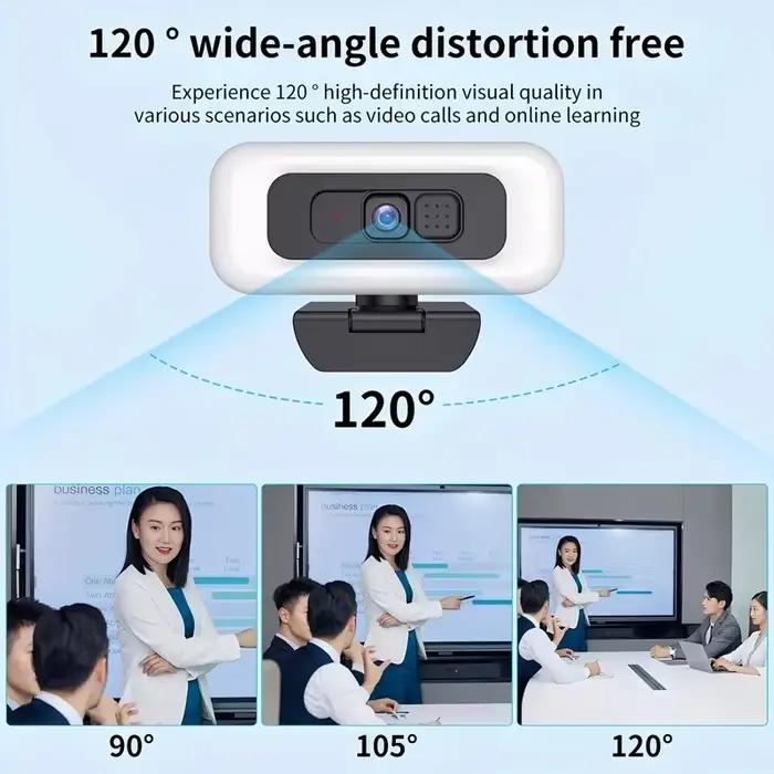 Webcam Lenovo 2K/4K Ultra HD avec autofocus