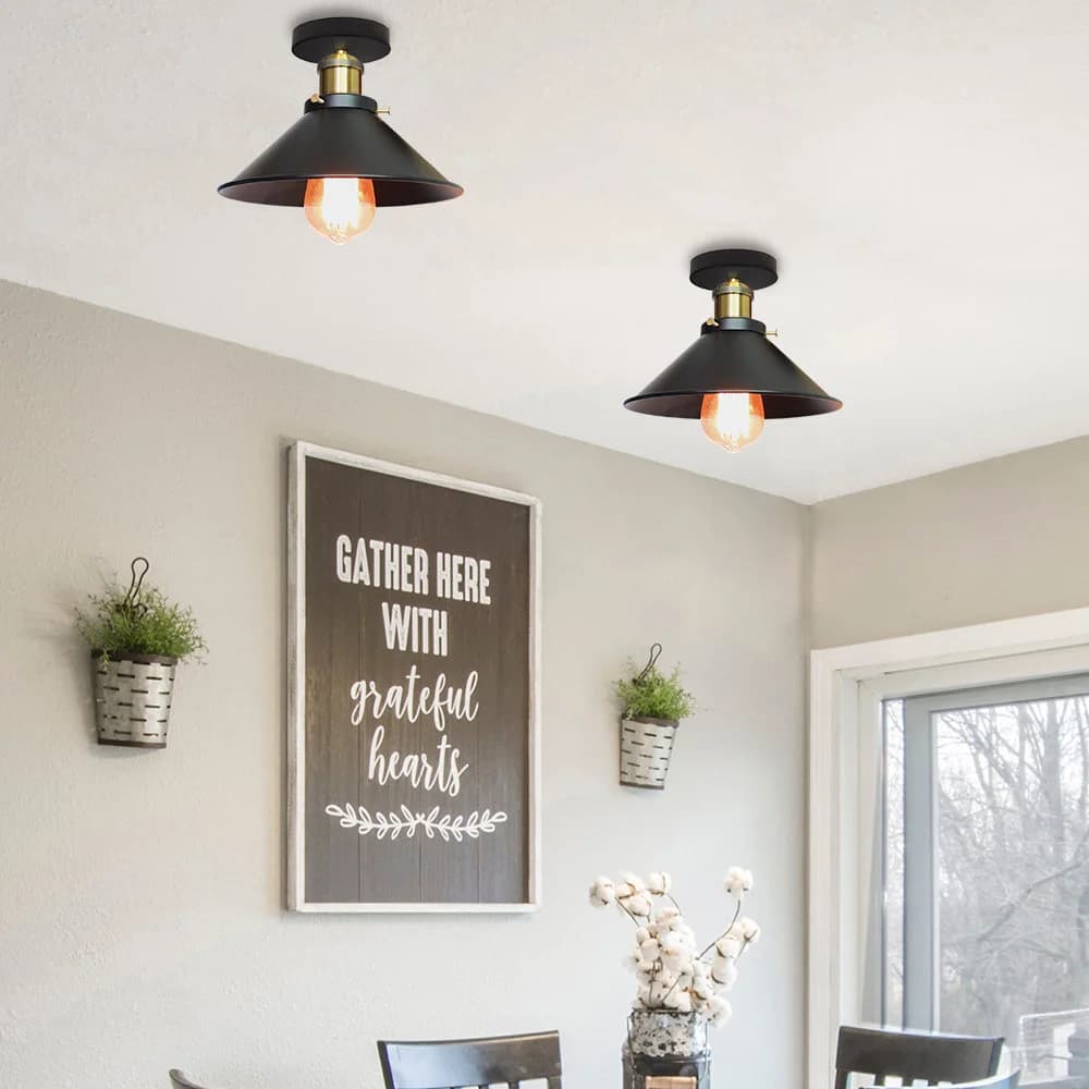 Vintage suspension Loft rétro lustre suspension lampe E27 Base industrielle suspension Edison éclair