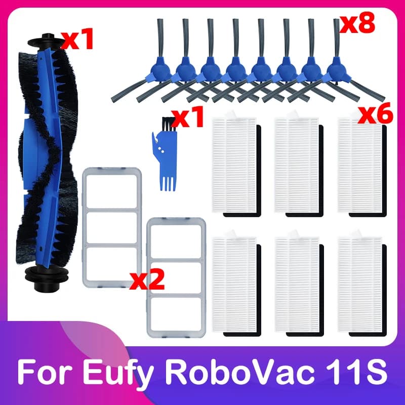 Compatible avec Eufy Robovac 11S Plus 35C 30 30C 15C 12 25C Aspirateur Robotique Rouleau Principal B