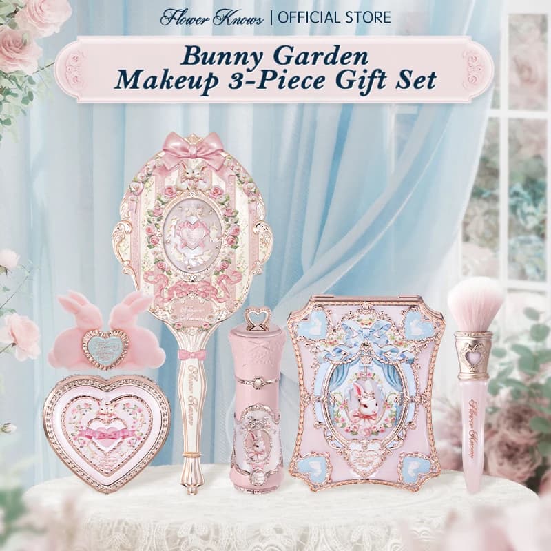 [NOUVEAU] Coffret cadeau Flower Knows Bunny Garden comprenant une palette de maquillage + un rouge à