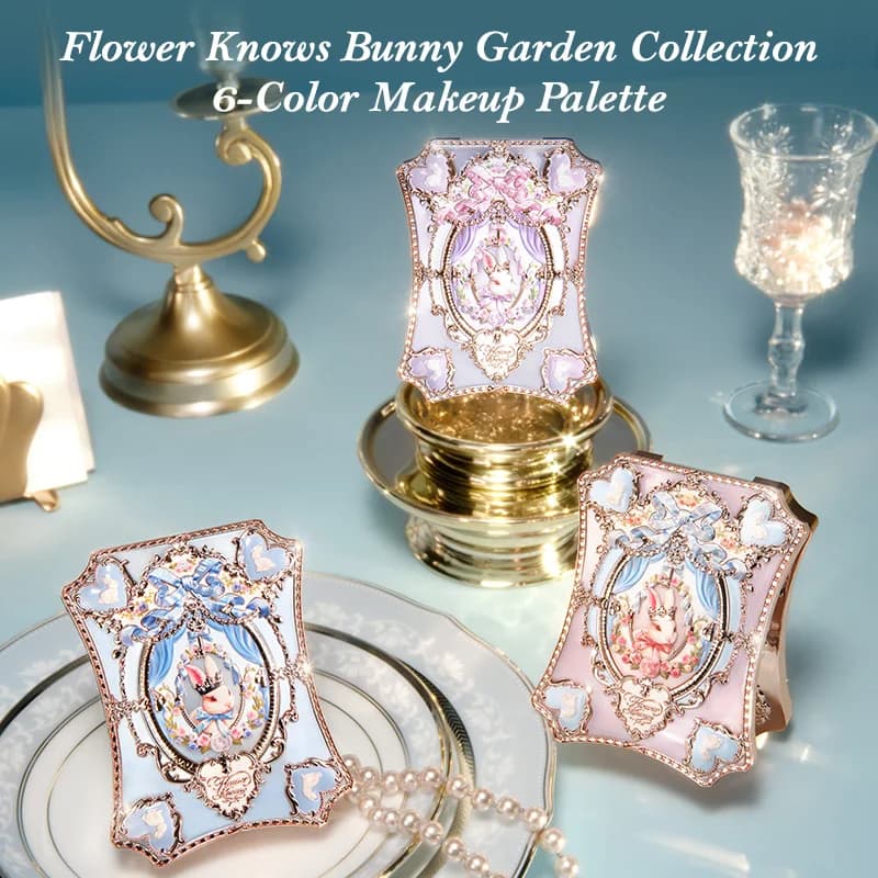 [NOUVEAU] Palette de maquillage 6 couleurs Flower Knows Bunny Garden Collection