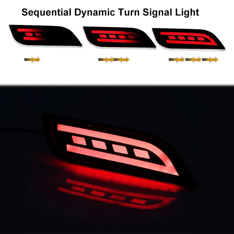 2 pièces pour Subaru Impreza WRX ou WRX STi XV Crosstrek LED feux réflecteurs de pare-chocs, feux an
