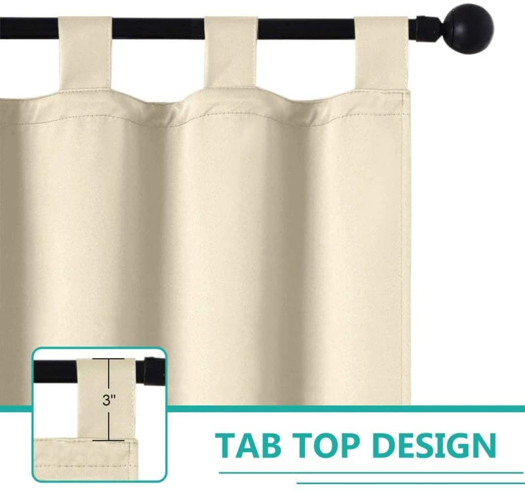 Rideau occultant thermique extérieur Beige Toys, 50 po W x 120 po. L