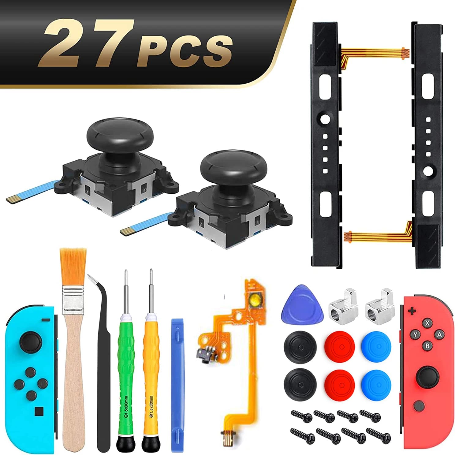 Kit de remplacement de Joystick Joycon 25 en 1, pour Nintendo Switch Ns, contrôleur gauche droite, p