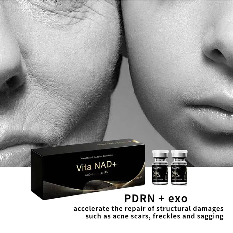 2026 SANENDI NAD+ EXOO Vita GSH Essence NIA Acide Hyaluronique Rare Beauty Soin du Visage Hydratant 