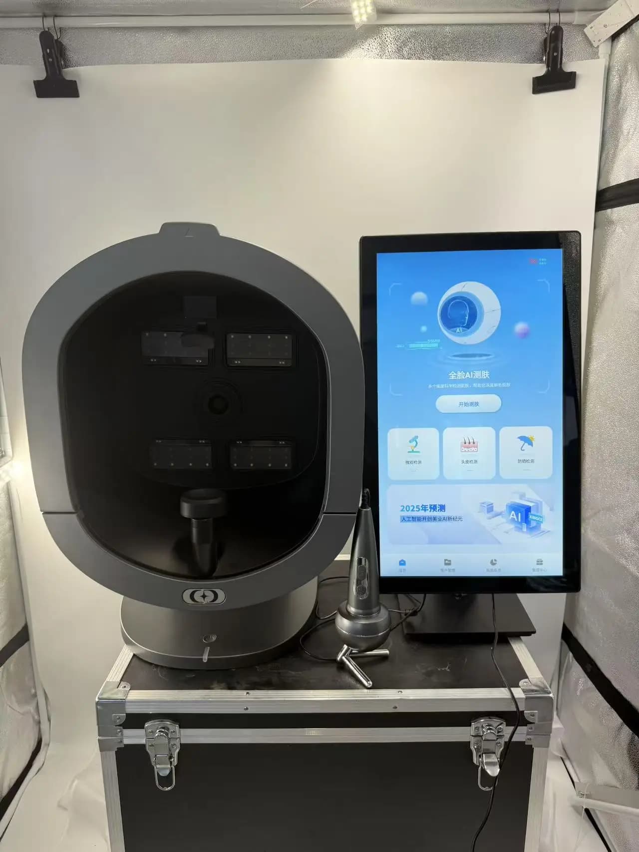 Appareil de scanner 3D IA portable avec caméra pour analyse faciale et cutanée, analyseur de peau Fa