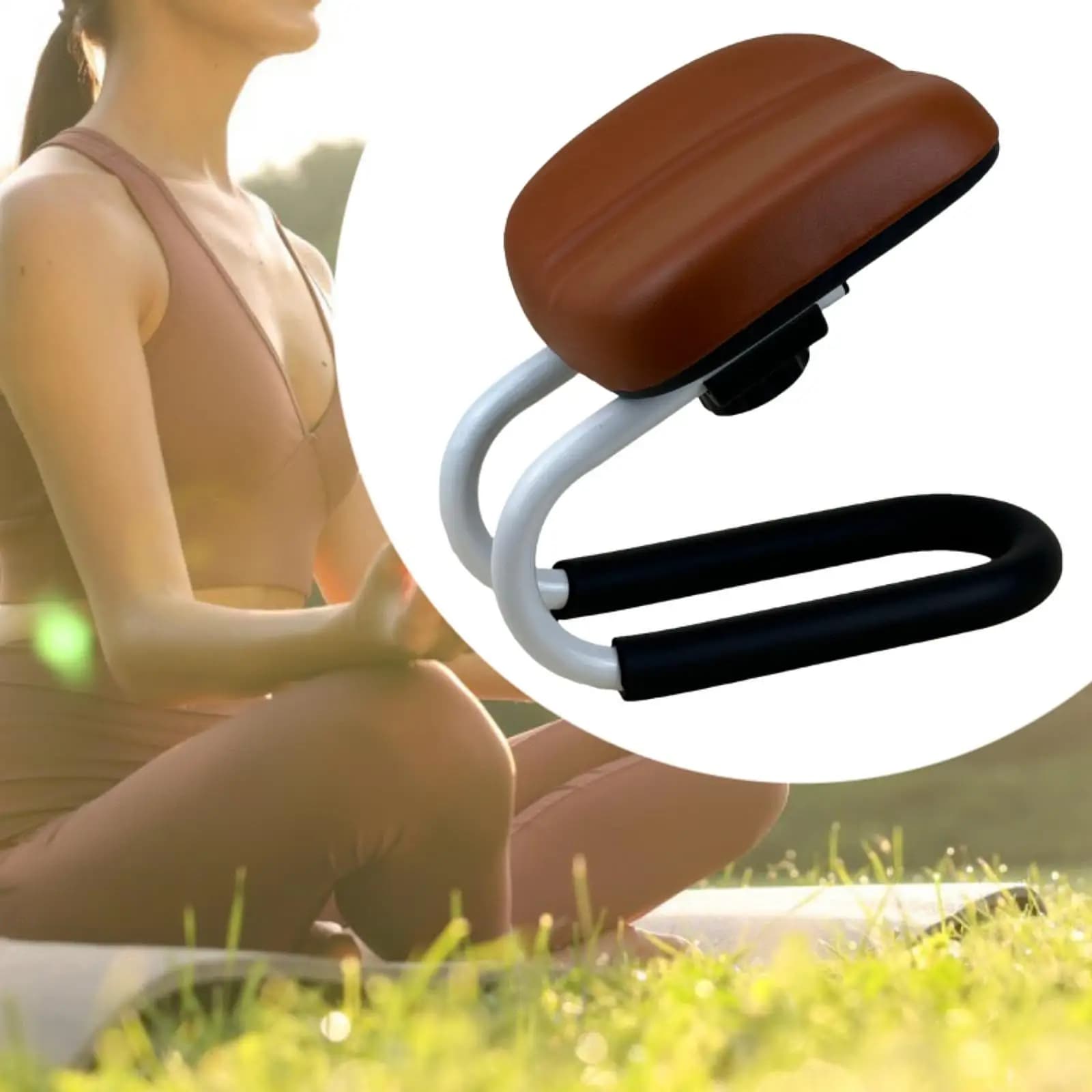 Tabouret de méditation à genoux, tabouret de prière à hauteur réglable, banc à genoux, siège Portabl