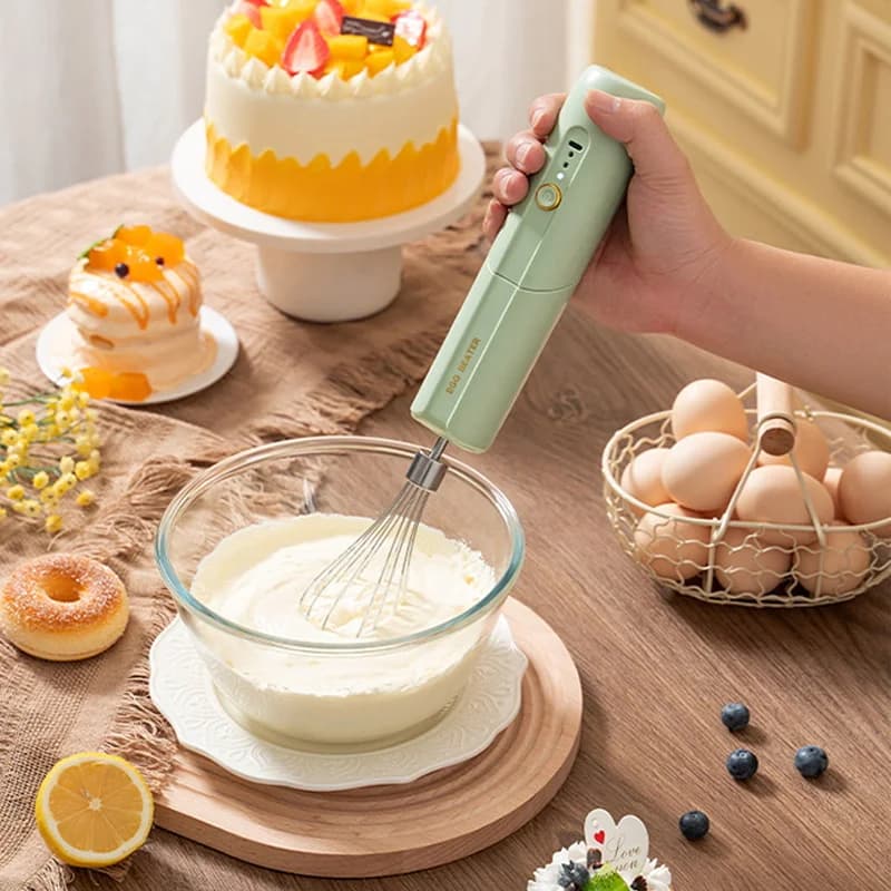Mélangeur électrique Portable pliable, fouet automatique, batteur à œufs, beurre, crème, fouet Verti