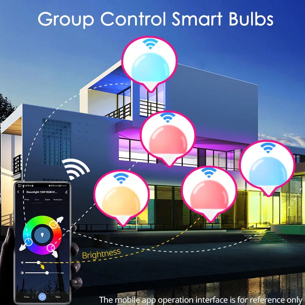 Tuya Wifi/Bluetooth ampoule intelligente E27 RGB Alexa lampe à LED ampoules intelligentes AC 85-265V