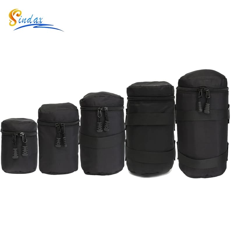 Sac d'objectif d'appareil photo de luxe, pochette pour objectif Canon Nikon Sony Olympus Fuji DSLR, 