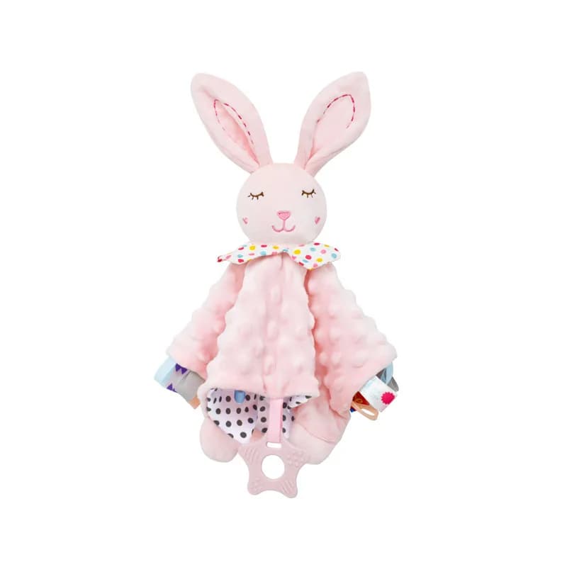 Jouets en peluche pour nouveau-né, couverture d'animal mignon, couette lapin éléphant, apaiser, serv