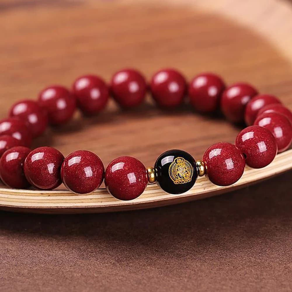[Departure aujourd'hui] Chapelet de bracelet de divinité gardien à 8 branches à surface lisse de 8 m