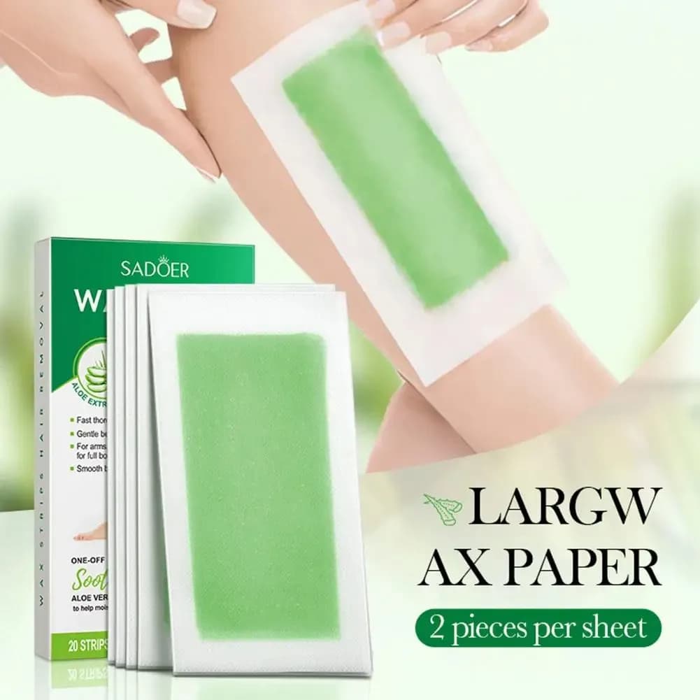 Bâton bandes de cire d'épilation professionnelle pour épilation d'été papier de cire froide Double f