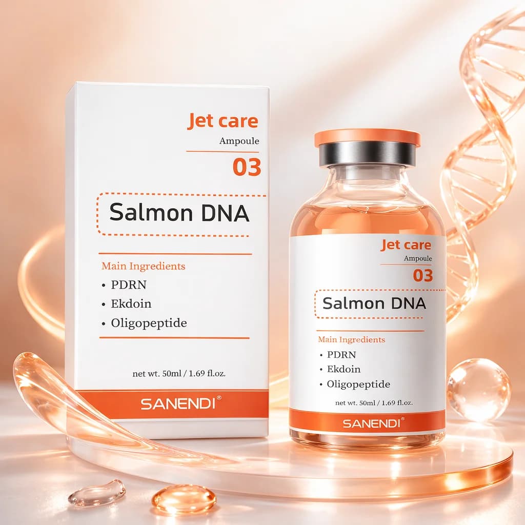 Sérum ADN de saumon NAD+ Sanendi, essence de peptide de cuivre, acide hyaluronique, booster de peau,