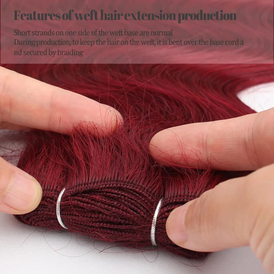 Mèches synthétiques Body Wave colorées 613, Extensions capillaires naturelles blondes Piano, queue d