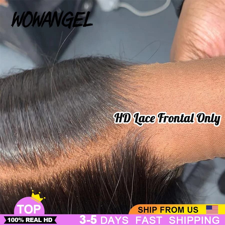 Wow Angel-Full HD Lace Frmetals, 13x6, Invisible HD Lace, Full Frmetals, Only, Pre Plucked, Natural 