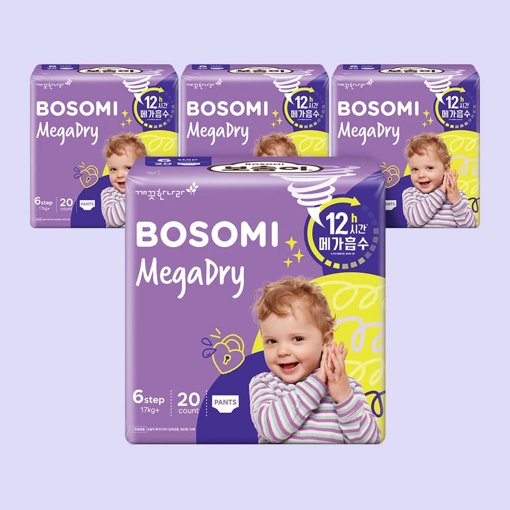 Les formes de culottes Megadry de Bosom forment communes 20 pièces × 4 paquets