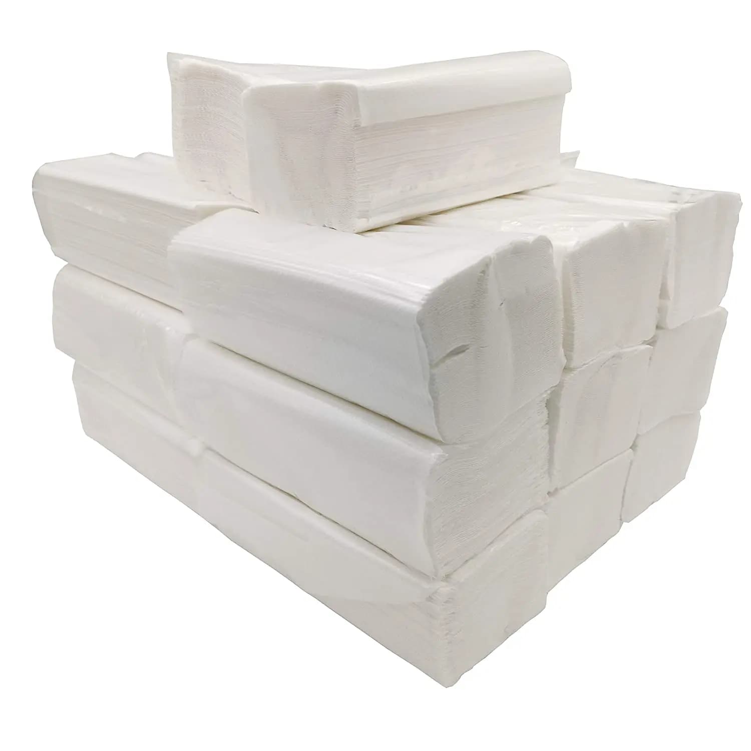 Serviettes en papier sec en tissu Zigzag |   Double couche laminée |   Pack de 3000 pièces
