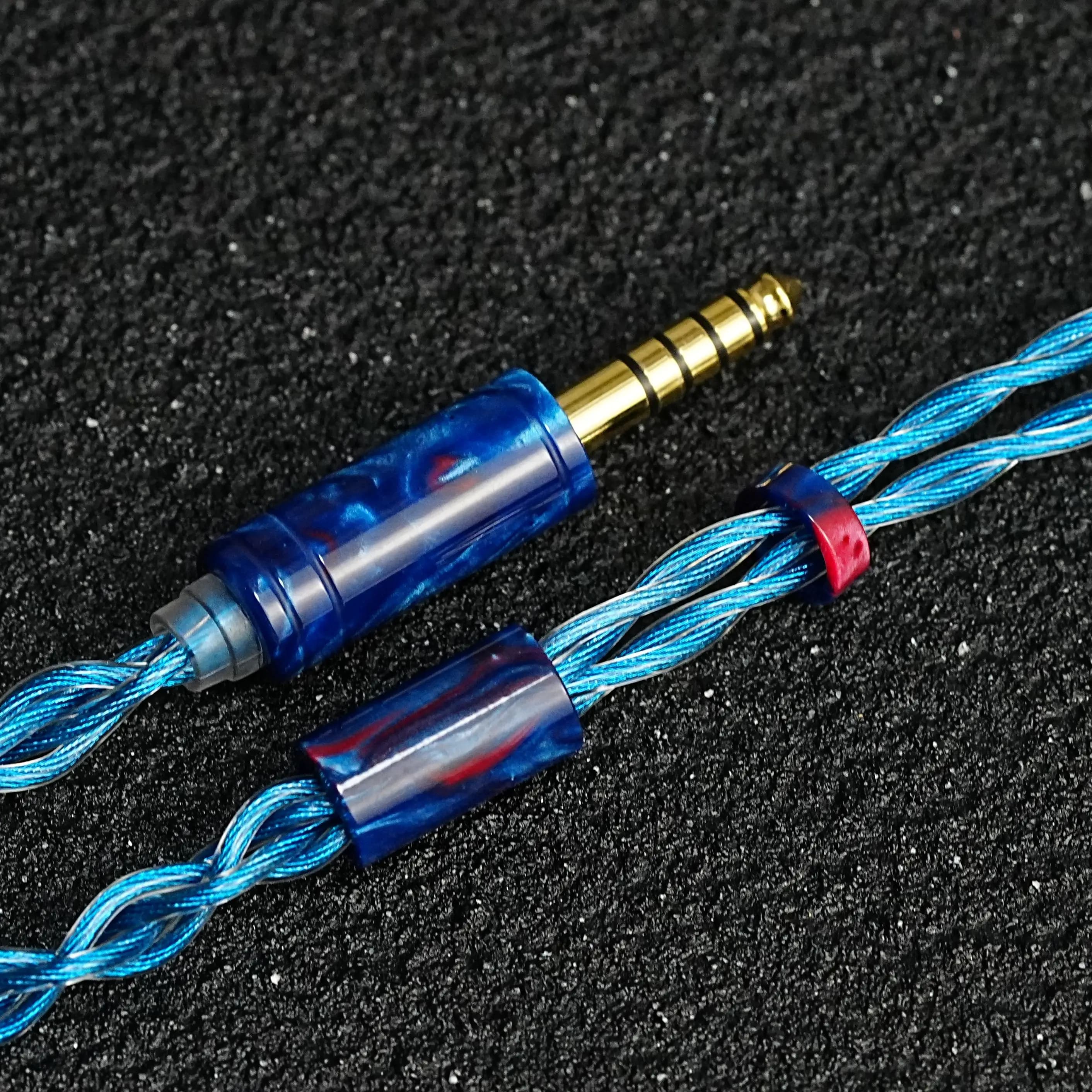 XINHS 4Core 7NOCC hybride graphène Litz Structure écouteur câble de mise à niveau IE900 2PIN MMCX QD