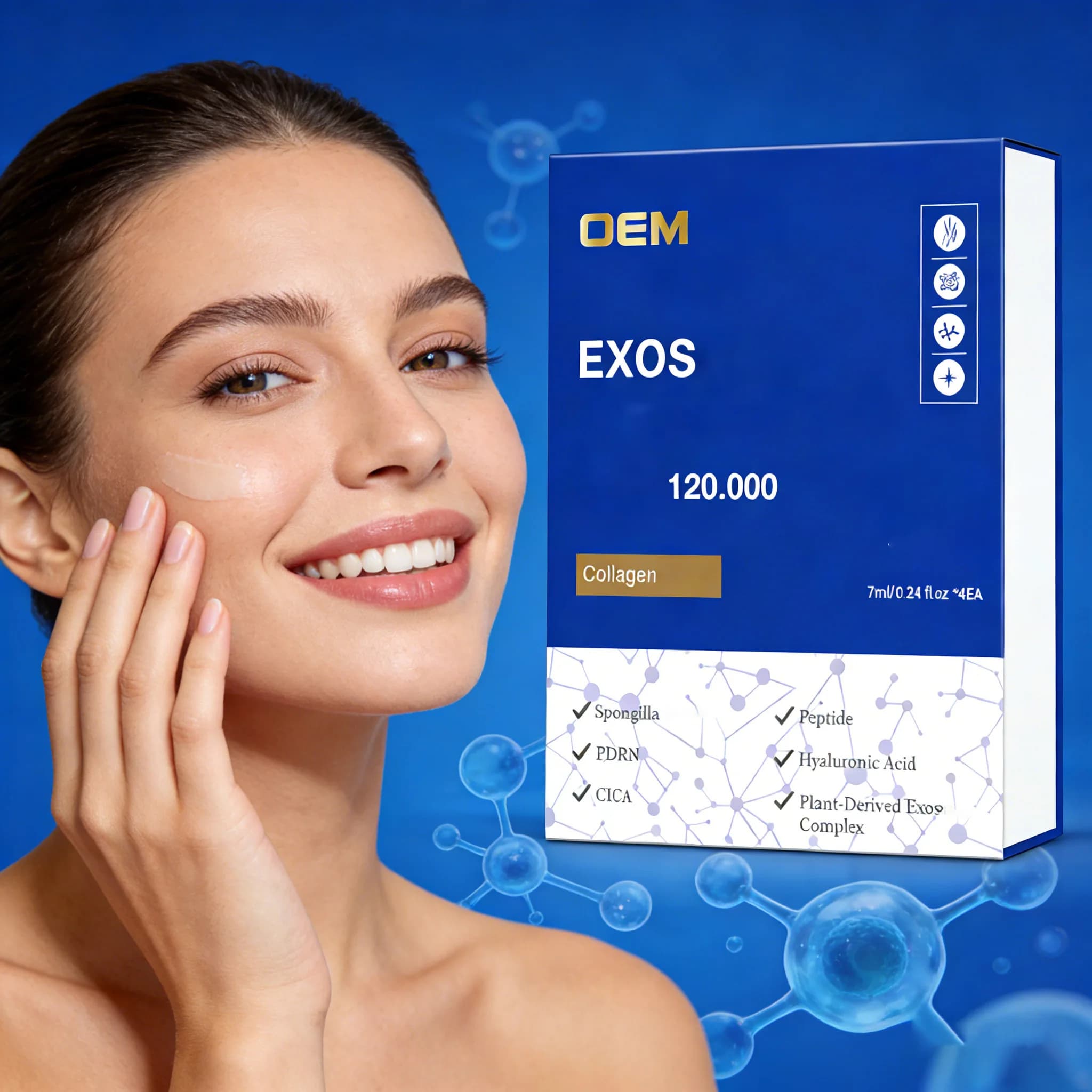 NOUVEAU 2026 Exos PDRN GSH Sérum Vita Collagène Peptide Essence Soin Visage Lissant Hydratant Beauté