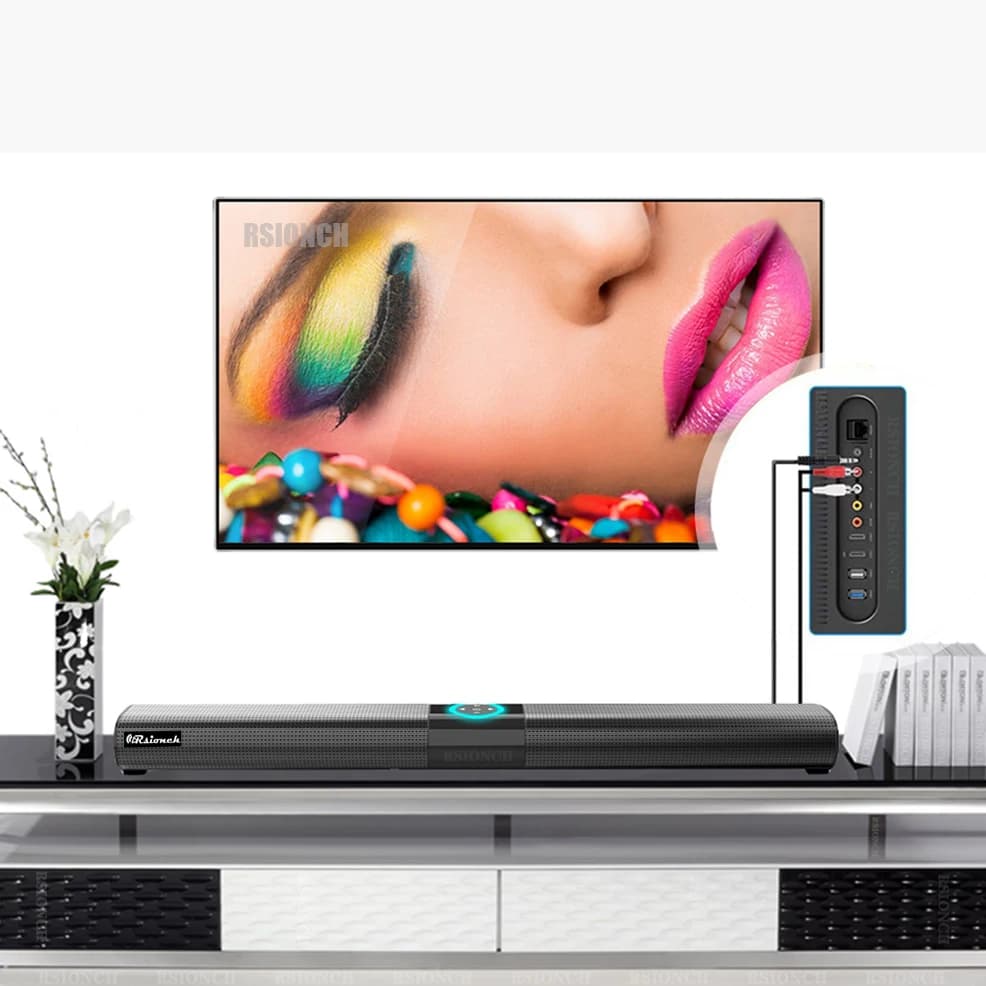 Rsionch colonne Soundbox haut-parleur Bluetooth Portable sans fil TV barre de son Radio FM haut-parl