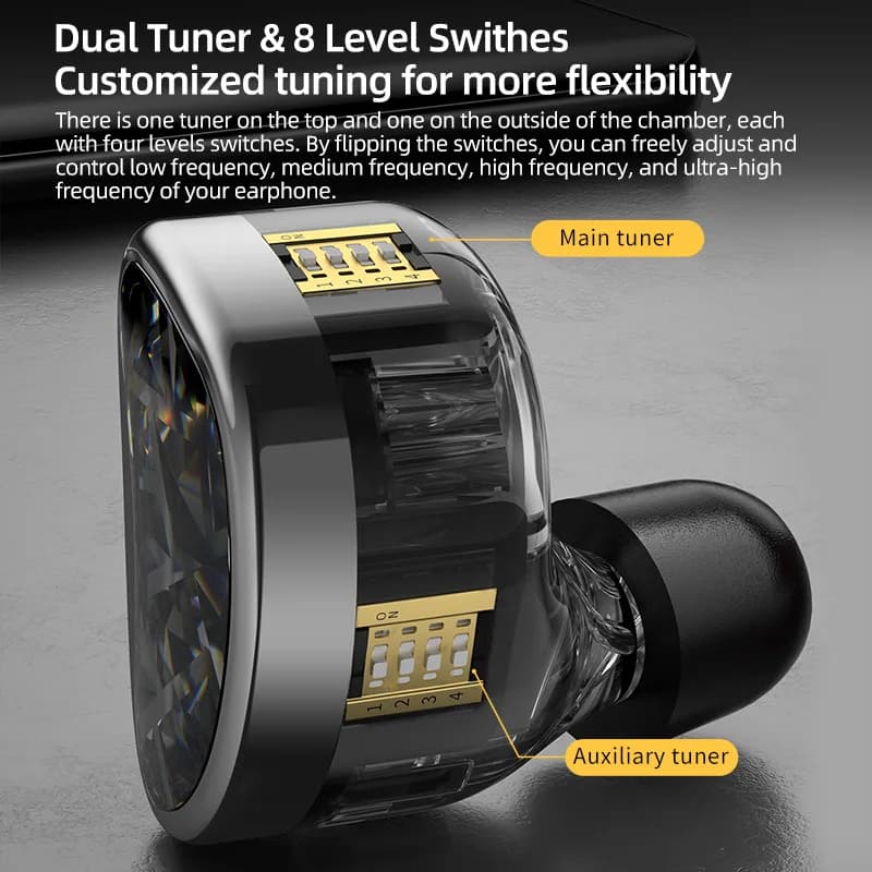 KZ AS24 HiFi écouteur 24 unités BA haut de gamme réglable dans l'oreille armature équilibrée écouteu