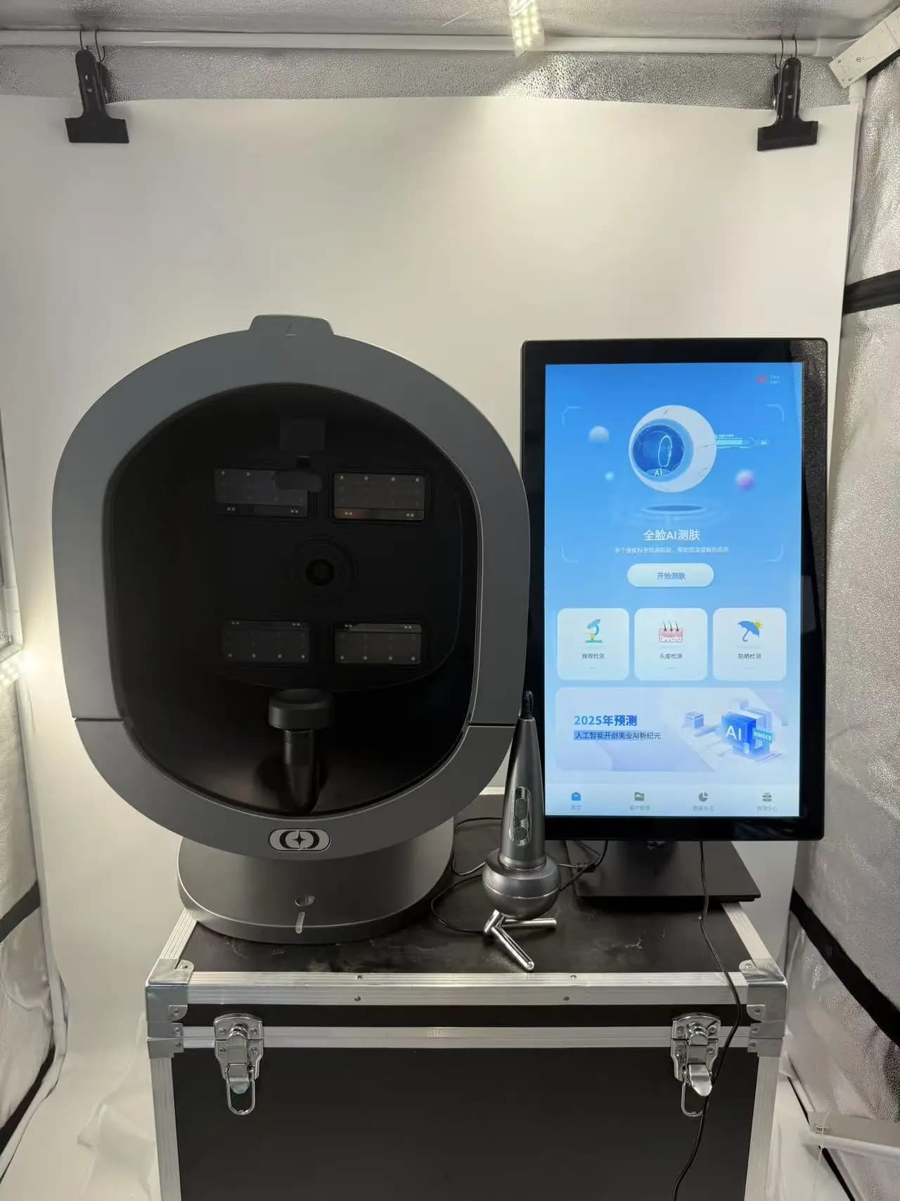 Appareil de scanner 3D IA portable avec caméra pour analyse faciale et cutanée, analyseur de peau Fa