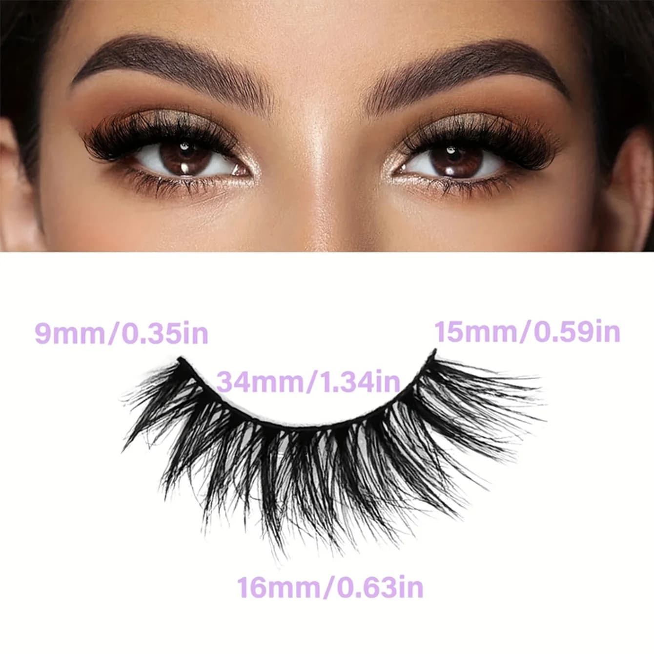 5 paires de cils œil de chat 3D faux cils naturels moelleux doux croix bande claire cils Manga cils 