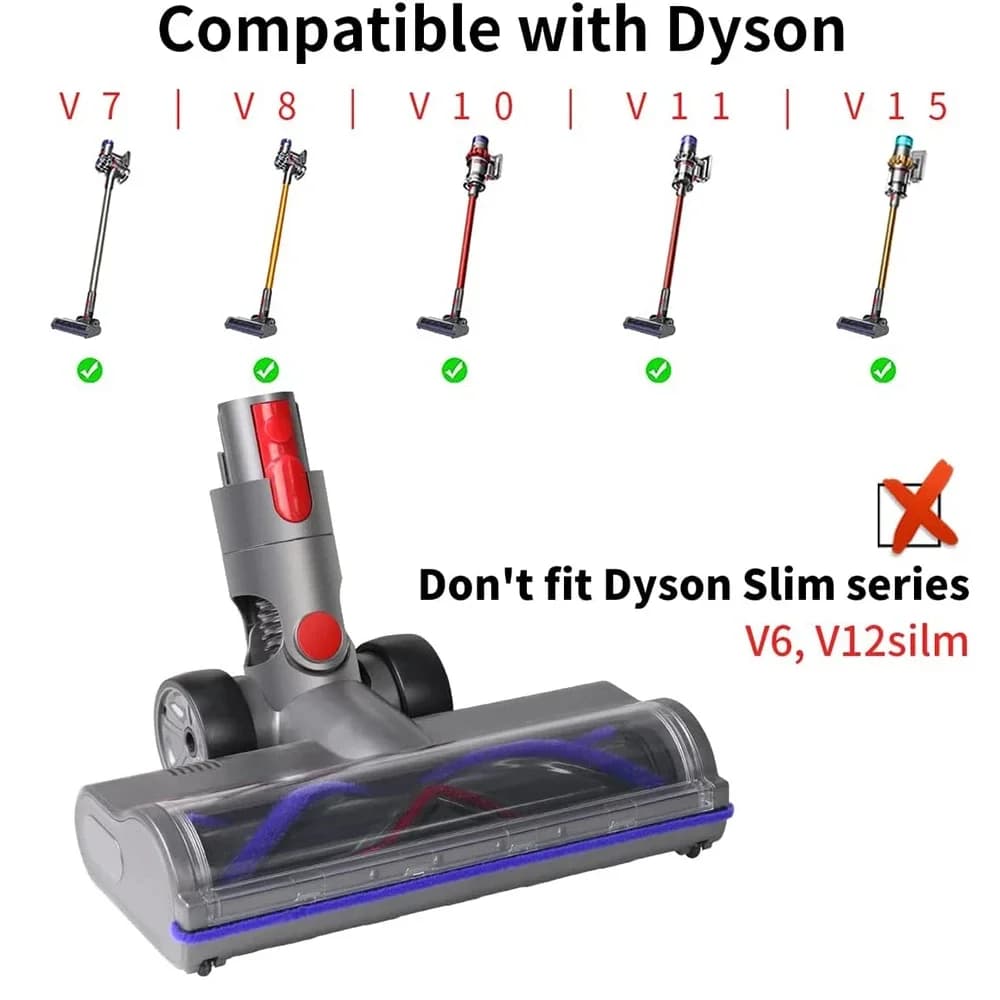 Tête de brosse à rouleau de remplacement pour aspirateur sans fil Dyson V7 V8 V10 V11 V15, tête mote