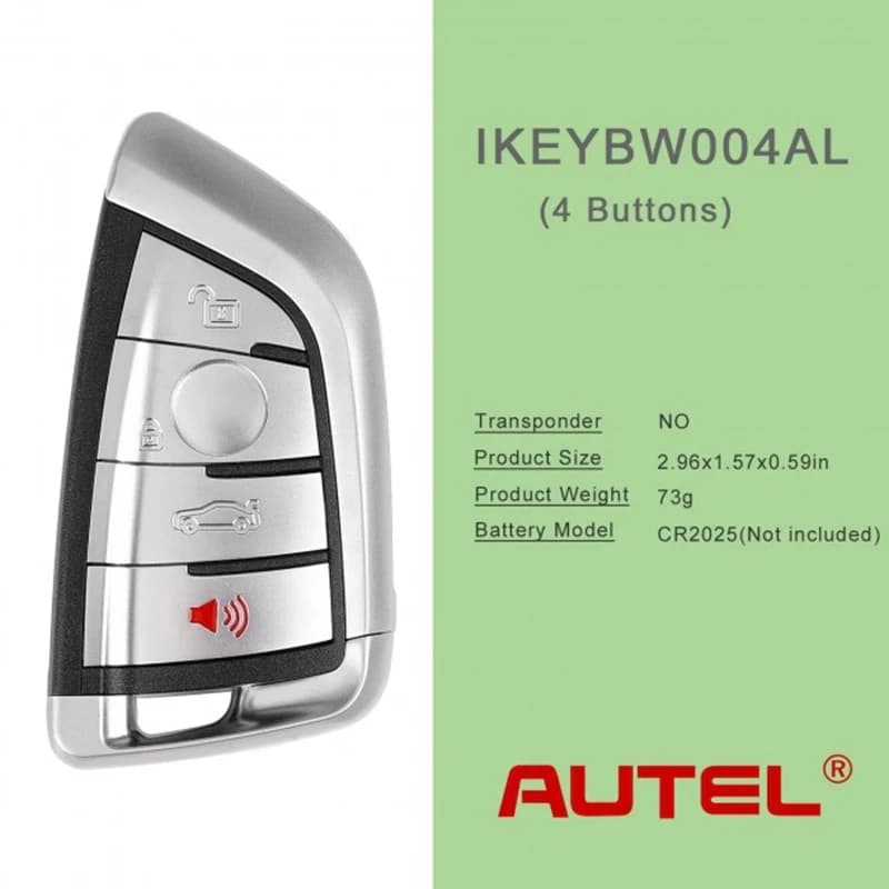 AUnicknSmart Key, BW004AL IEllYBW004AL pour BMWWWork avec MaxiIM KM100, programmeur de clé, compatib