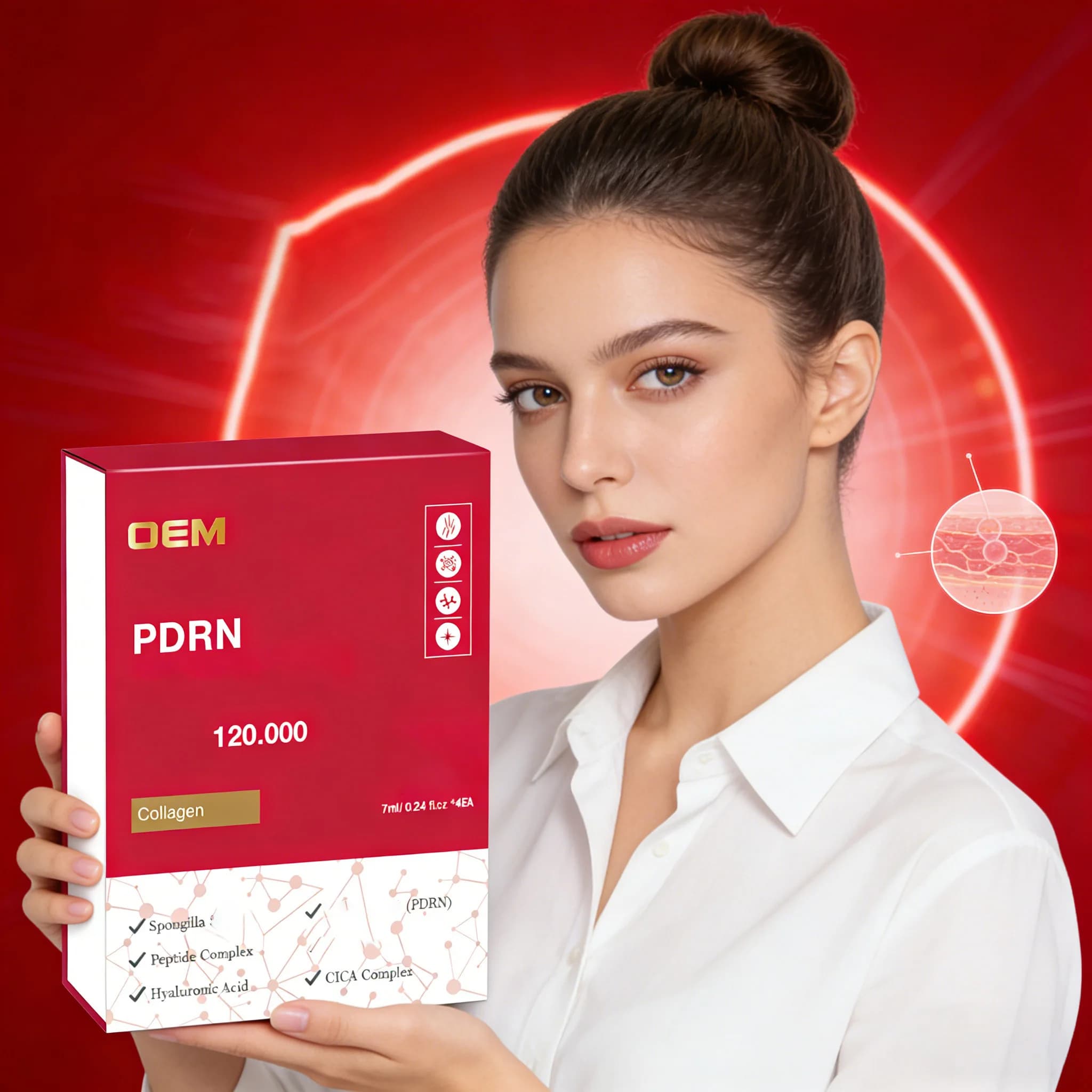 NOUVEAU 2026 Exos PDRN GSH Sérum Vita Collagène Peptide Essence Soin Visage Lissant Hydratant Beauté