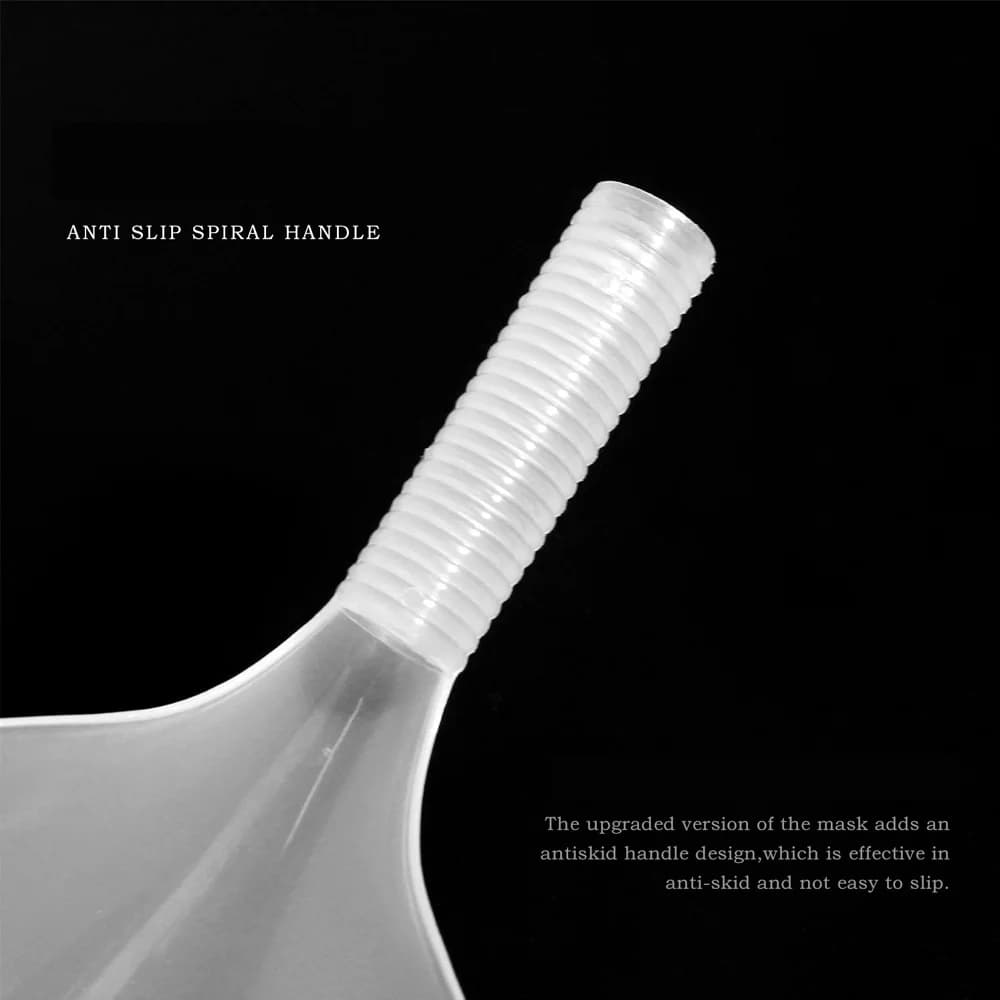 Bouclier facial en plastique transparent pour barbier, tampons de coupe de cheveux, pour Salon de co