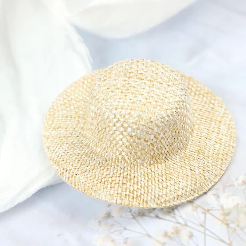 Chapeau de paille l'inventaire de maison de course, mini chapeau de beurre, ornement de maison de be