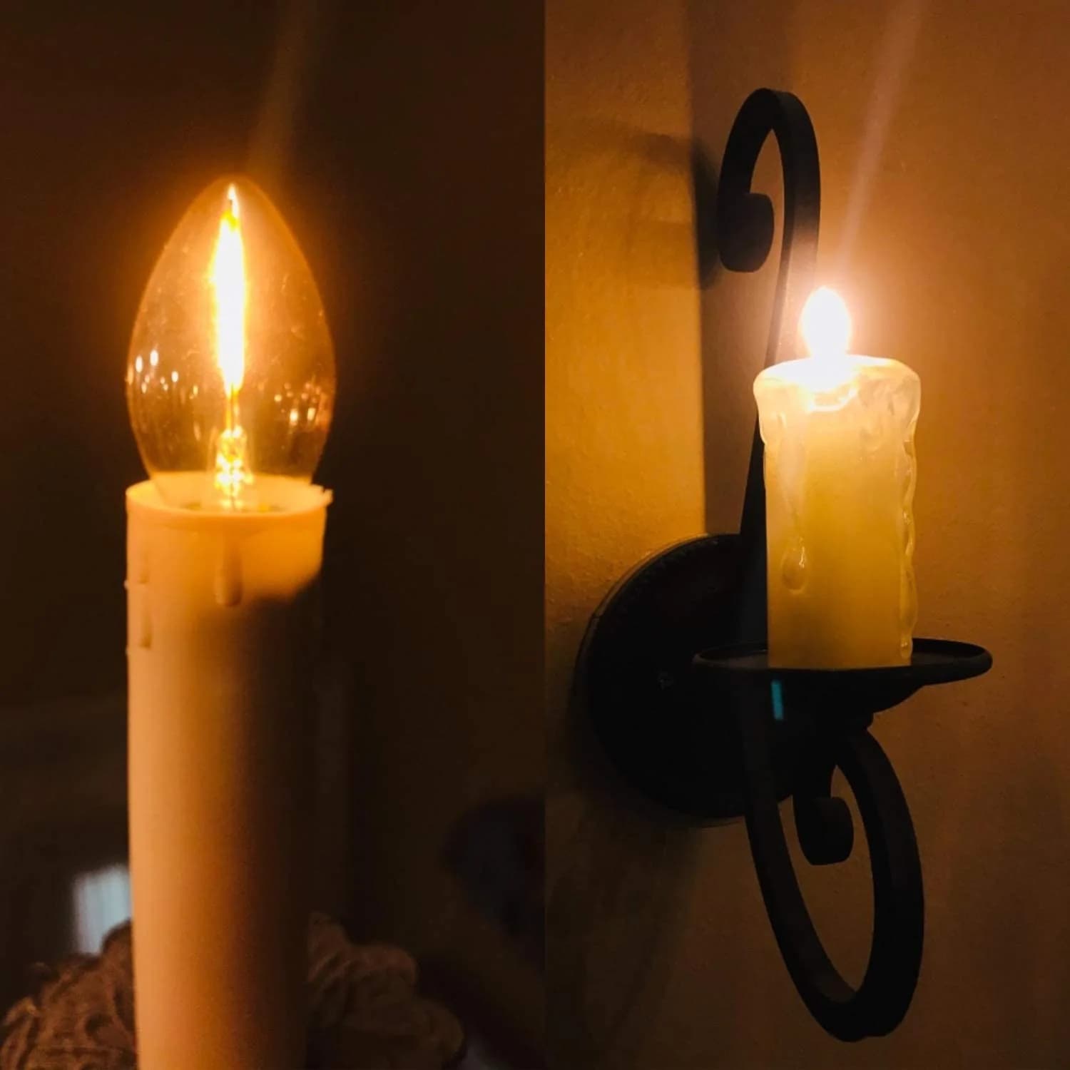 Ampoules LED pour décoration de noël, lampe de nuit C7 0.5W E14 E12 2200K, ampoule en verre ambré, v