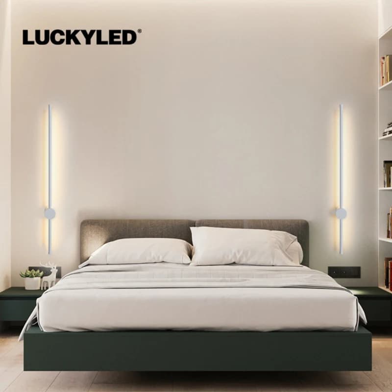 LUCKYLED moderne mur LED lumière AC85-290V longue applique applique 100 cm 120 cm intérieur applique