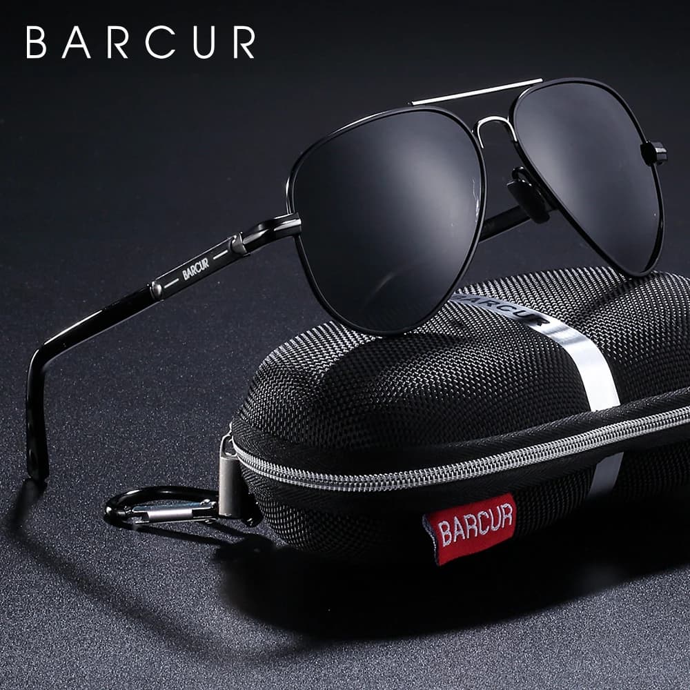 Lunettes De soleil polarisées pour hommes BARCUR lunettes De soleil pilotes pour hommes accessoires 