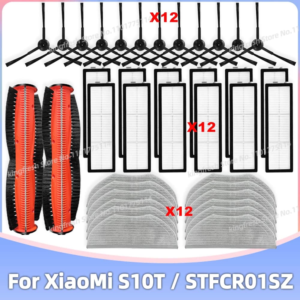 Pièces de rechange pour aspirateur Robot XiaoMi S10T STFCR01SZ, accessoires, brosse latérale à roule