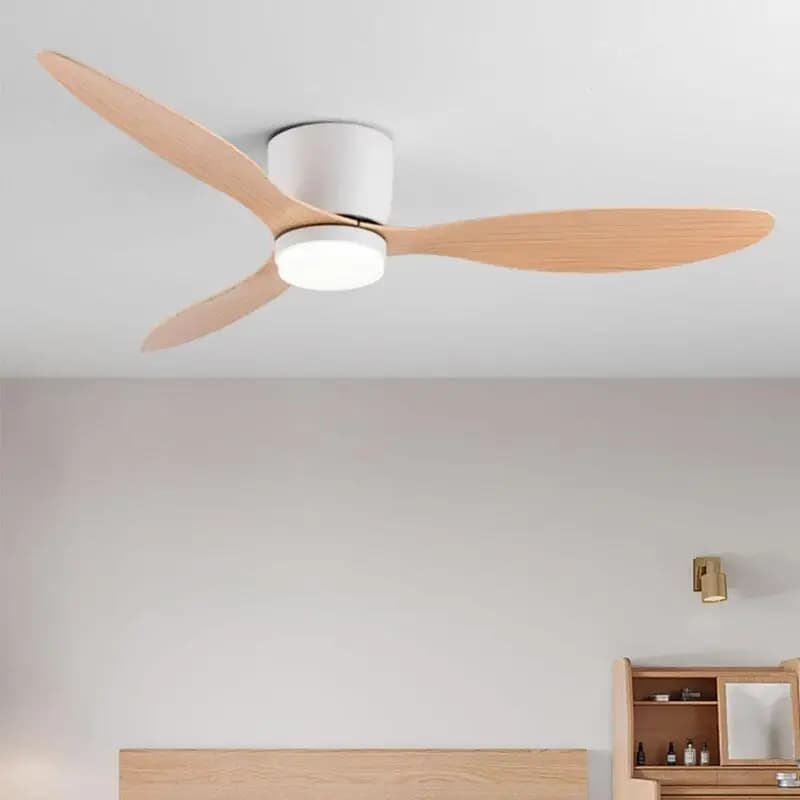 Ventilateur de plafond LED moderne sans lumières moteur à courant continu 6 vitesses ventilateurs de