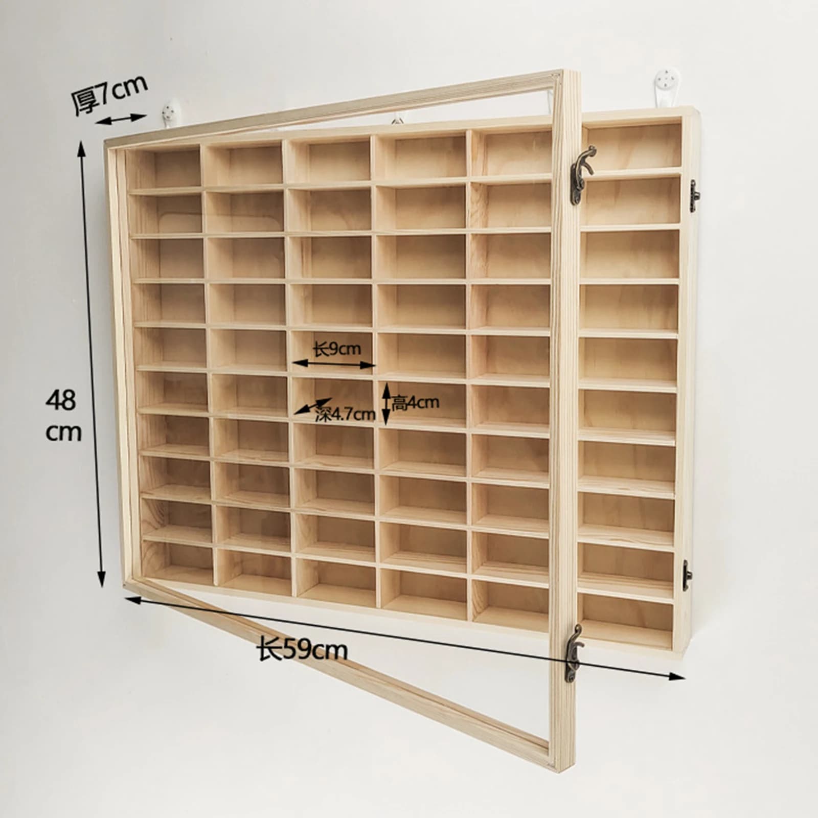 Présentoir de voiture jouet en bois, organisateur mural multifonctionnel en bois, support de rangeme