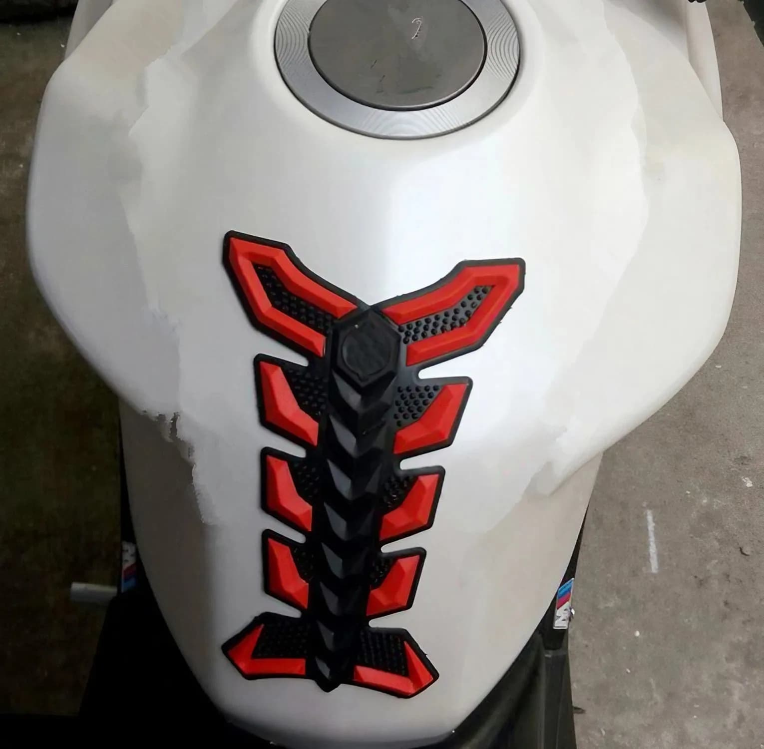 Autocollants de réservoir d'huile de moto, autocollant de protection de tampon de réservoir de moto 
