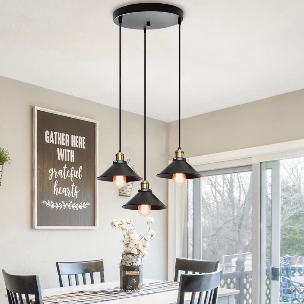Vintage suspension Loft rétro lustre suspension lampe E27 Base industrielle suspension Edison éclair