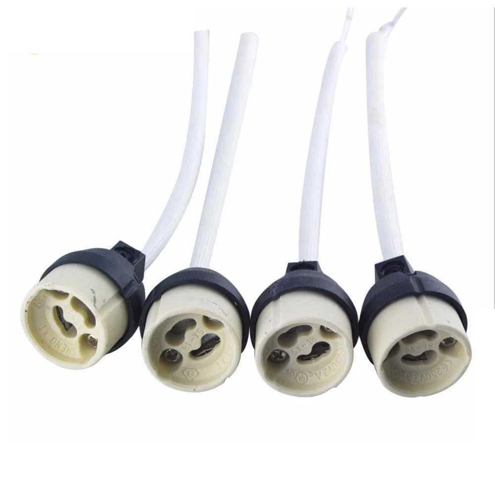 Adaptateur de connecteur de prise, 4 pièces, nouveau GU10 céramique LED/CFL/support de lampe halogèn