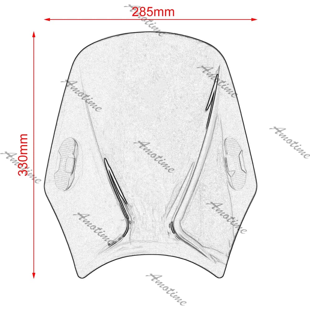 Pour Zontes GK 125/GK 155 /GK 125X Zontes GK-125 GK-125X GK-155 Moto Pare-Brise Viser Visor Double B